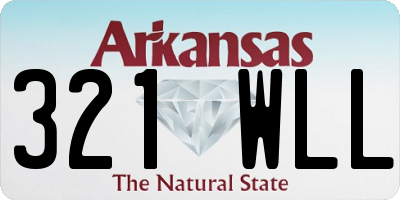 AR license plate 321WLL