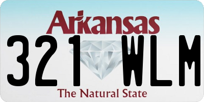 AR license plate 321WLM