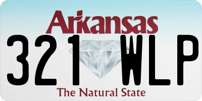 AR license plate 321WLP