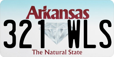 AR license plate 321WLS