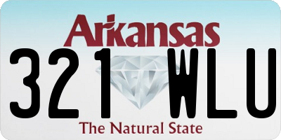AR license plate 321WLU