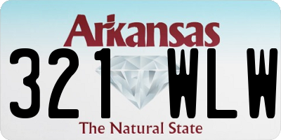 AR license plate 321WLW