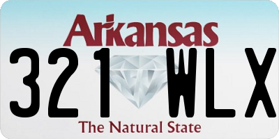AR license plate 321WLX