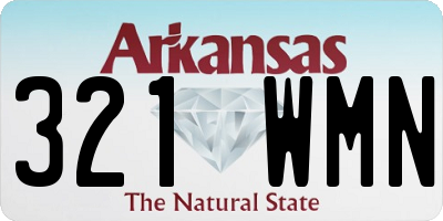 AR license plate 321WMN