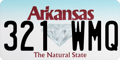 AR license plate 321WMQ