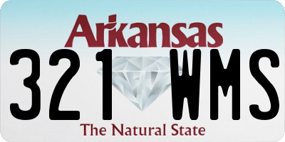 AR license plate 321WMS