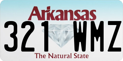 AR license plate 321WMZ