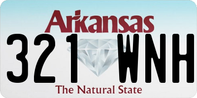 AR license plate 321WNH