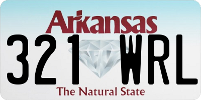 AR license plate 321WRL