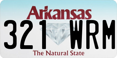 AR license plate 321WRM