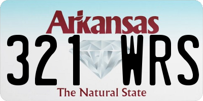 AR license plate 321WRS