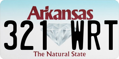 AR license plate 321WRT