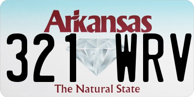 AR license plate 321WRV