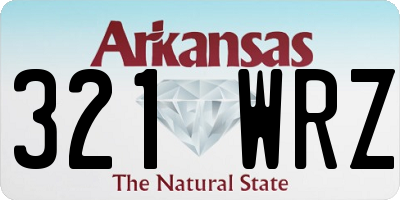 AR license plate 321WRZ