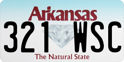AR license plate 321WSC