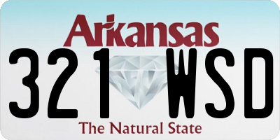 AR license plate 321WSD