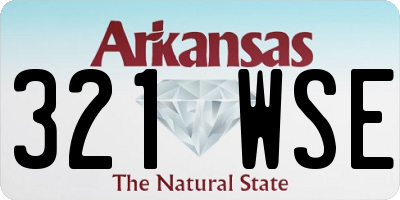 AR license plate 321WSE