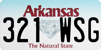 AR license plate 321WSG