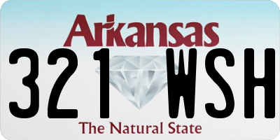 AR license plate 321WSH