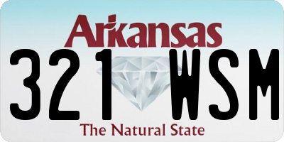 AR license plate 321WSM