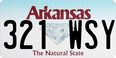 AR license plate 321WSY