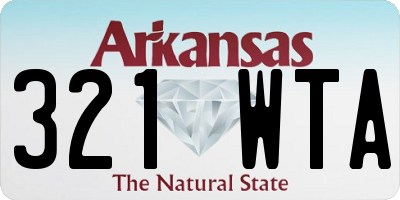 AR license plate 321WTA