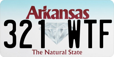 AR license plate 321WTF