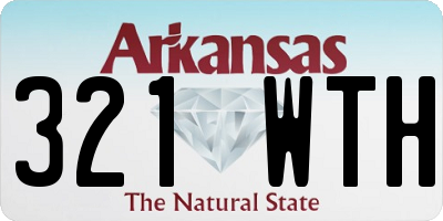 AR license plate 321WTH