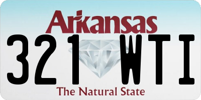 AR license plate 321WTI