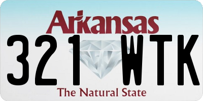 AR license plate 321WTK