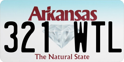 AR license plate 321WTL