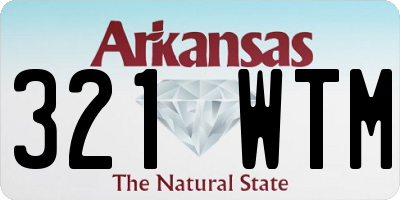 AR license plate 321WTM