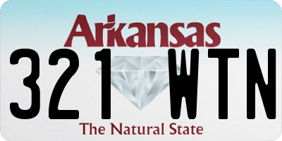 AR license plate 321WTN