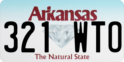 AR license plate 321WTO