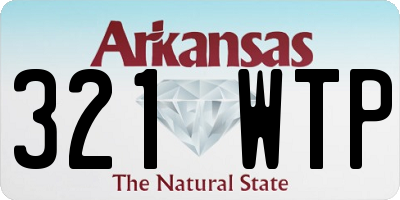 AR license plate 321WTP