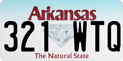 AR license plate 321WTQ