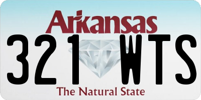 AR license plate 321WTS