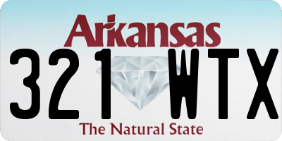 AR license plate 321WTX