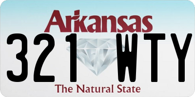 AR license plate 321WTY