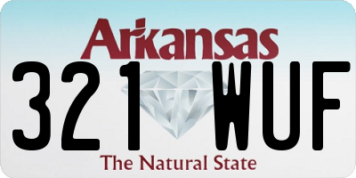 AR license plate 321WUF