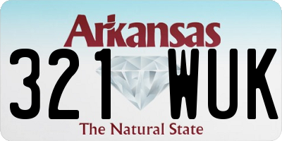 AR license plate 321WUK