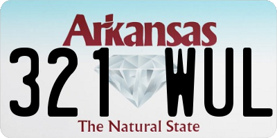 AR license plate 321WUL