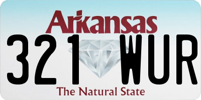 AR license plate 321WUR