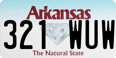 AR license plate 321WUW