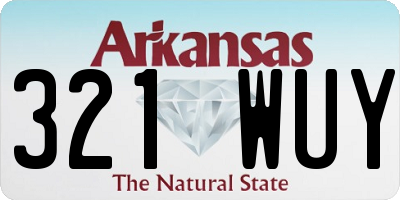 AR license plate 321WUY