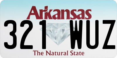 AR license plate 321WUZ