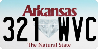 AR license plate 321WVC