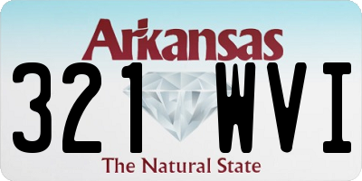 AR license plate 321WVI