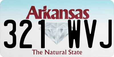 AR license plate 321WVJ