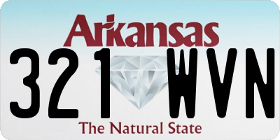 AR license plate 321WVN